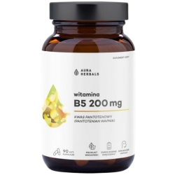 Aura Herbals Witamina B5 200mg 90kapsułek cena 30,90zł