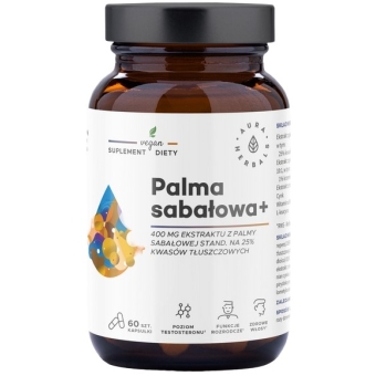 Aura Herbals Palma Sabałowa+ 60kapsułek cena 41,20zł