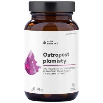 Aura Herbals Ostropest plamisty 90kapsułek cena 36,00zł