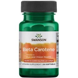 SWANSON Beta karoten 10000IU 250kapsułek cena 35,10zł