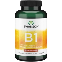 SWANSON Witamina B1 100mg 250kapsułek cena 95,90zł