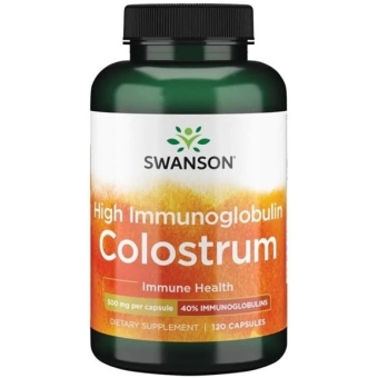 SWANSON High IG Colostrum 500mg 120kapsułek cena 124,90zł