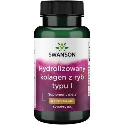 SWANSON Hydrolizowany kolagen z ryb typu I 60kapsułek cena 32,50zł