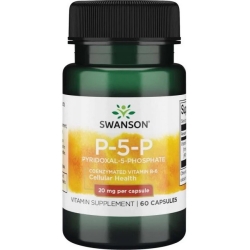 SWANSON Witamina B6 20mg 60kapsułek cena 17,50zł