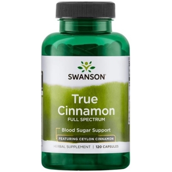 SWANSON Full Spectrum True Cinnamon (Cejloński) 300mg 120kapsułek cena 26,90zł