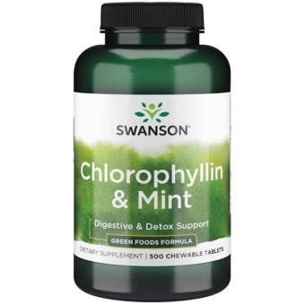 SWANSON Chlorofil z miętą do ssania 500tabletek cena 69,90zł