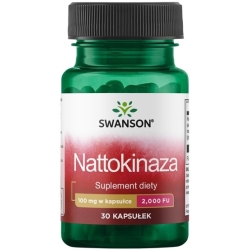 SWANSON Nattokinaza 100mg 2000FU 30kapsułek cena 43,50zł