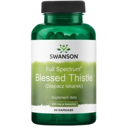 SWANSON Full Spectrum Blessed Thistle (Drapacz lekarski) 400mg 90kapsułek cena 37,50zł