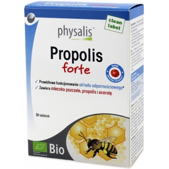 Physalis Propolis forte 30tabletek cena 32,90zł
