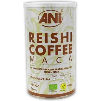 Kawa rozpuszczalna Reishi + Maca BIO 100g Ani cena 30,35zł