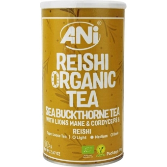 Herbata rokitnikowa " Reishi + Lion's Mane + Cordyceps " BIO70 g Ani cena 30,05zł