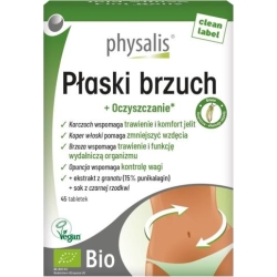 Physalis Tabletki na płaski brzuch BIO 45 tabletek cena 34,59zł