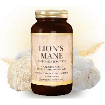 Asepta Lion's Mane soplówka jeżowata 530mg 60kapsułek cena 59,00zł