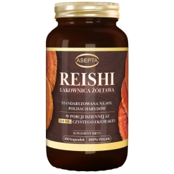 Asepta Reishi lakownica żółta 540mg ekstraktu 100kapsułek cena 69,00zł