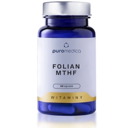 Puromedica Folian MTHF witamina B9 60kapsułek cena 54,90zł
