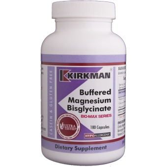 Kirkman Buffered Magnesium Bisglycinate (Hypoallergenic) 180kapsułek OSTATNIA SZTUKA cena 149,00zł