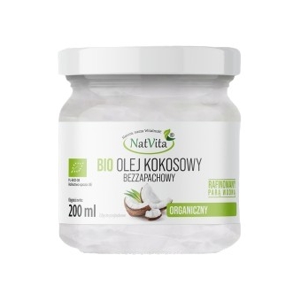 Natvita BIO Olej kokosowy bezzapachowy 200ml cena 19,00zł