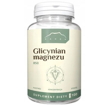 Nanga Glicynian magnezu 100kapsułek cena 31,90zł