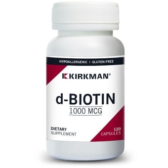 Kirkman D-Biotin 1000mcg (Hypoallergenic) biotyna 120kapsułek cena 194,90zł