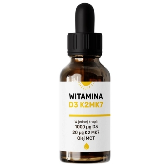 Witamina D3K2MK7 olej MCT krople 30ml API Effect cena 64,90zł