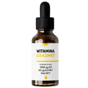 Witamina D3K2MK7 olej MCT krople 30ml API Effect cena 64,90zł