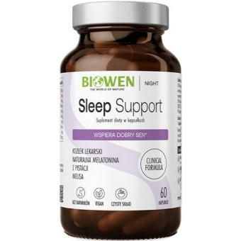 Biowen Sleep Support 60kapsułek cena 69,99zł