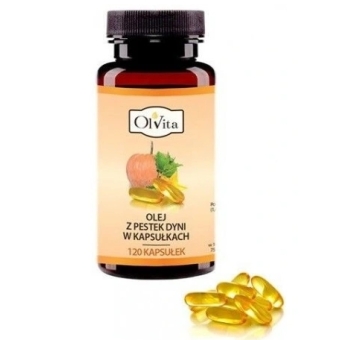 Olej z pestek dyni 120kapsułek Olvita cena 41,90zł