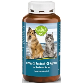 Tierlieb Omega 3 Olej rybny 400kapsułek cena 69,90zł