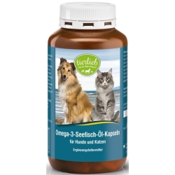 Tierlieb Omega 3 Olej rybny 400kapsułek cena 69,90zł