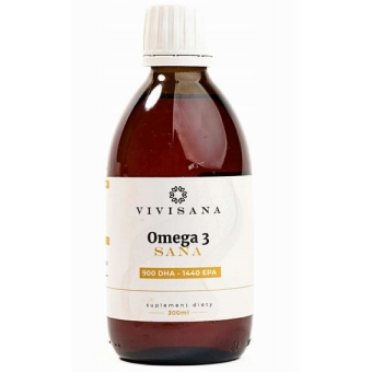 Omega 3 Sana 900DHA 1440EPA 300ml ViviSana cena 118,90zł