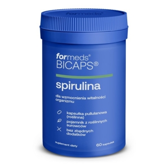 Formeds BICAPS Spirulina 60kapsułek cena 53,49zł