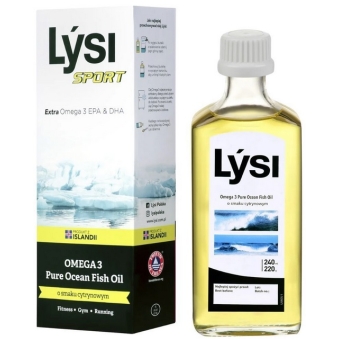 Lysi Tran islandzki SPORT cytrynowy 240ml PROMOCJA cena 62,59zł