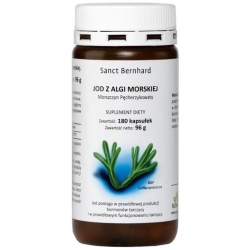 Sanct Bernhard Jod z algi morskiej 180kapsułek cena 35,90zł