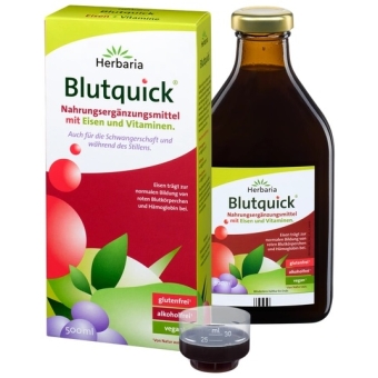 Herbaria Blutquick® - tonik, żelazo z witaminami 500ml cena 77,50zł