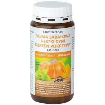 Sanct Bernhard Palma sabałowa 180kapsułek cena 89,90zł