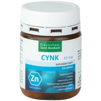 Sanct Bernhard Cynk 10mg 210tabletek cena 34,90zł