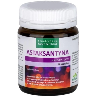 Sanct Berhnard Astaksantyna 60kapsułek cena 89,90zł