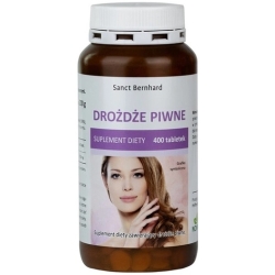 Sanct Bernhard Drożdze piwne - witaminy z grupy B 400tabletek cena 31,90zł