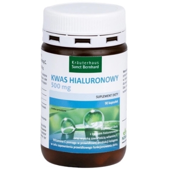 Sanct Bernhard Kwas hialuronowy 500mg 90kapsułek cena 78,90zł