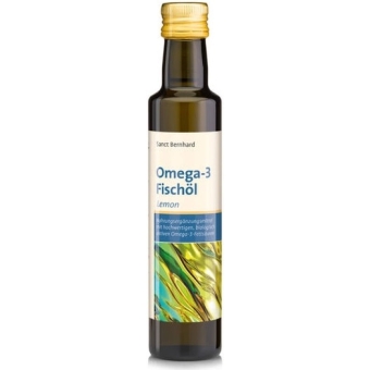 Sanct Bernhard Olej rybny Omega 3 (cytrynowy) 250ml cena 59,50zł