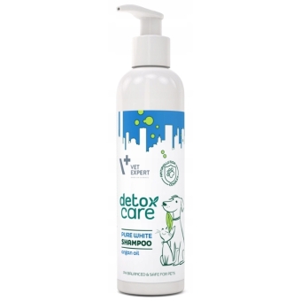 VetExpert Detox Care Pure White Szampon dla psów i kotów jasna sierść 250ml cena 32,90zł