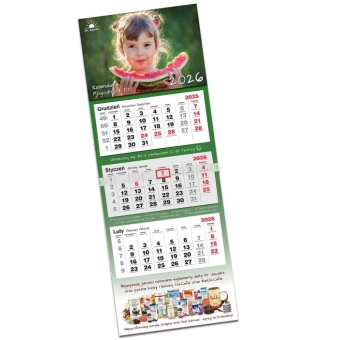 Dr Jacobs kalendarz trójdzielny na 2026 rok cena 4,90zł