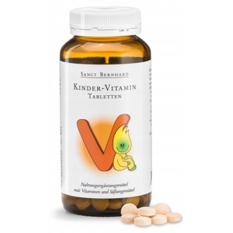 Sanct Bernhard witaminy dla Dzieci 240tabletek do ssania cena 39,95zł