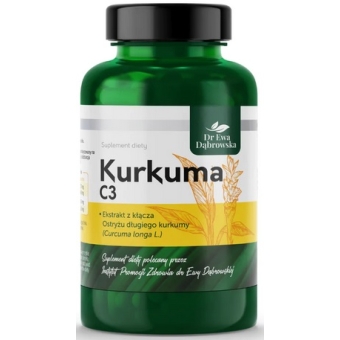 Dr Ewa Dąbrowska Kurkuma C3 60kapsułek cena 73,50zł
