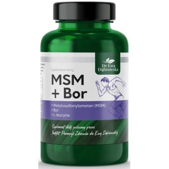 Dr Ewa Dąbrowska MSM + Bor 60kapsułek cena 45,90zł