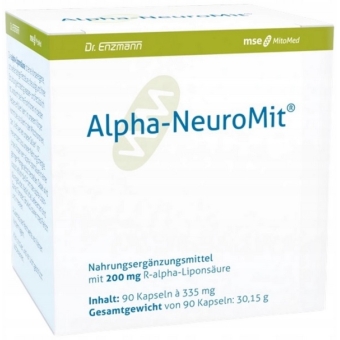 Dr Enzmann Kwas alfa-liponowy MSE Alpha-NeuroMit 90kapsułek Mito-Pharma cena 283,00zł