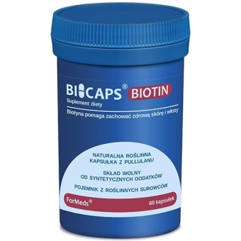 Formeds BICAPS Biotin 60kapsułek cena 28,79zł