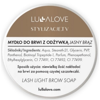 LullaLove Jasnobrązowe mydło do stylizacji brwi z odżywką 30ml cena 39,90zł