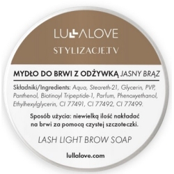 LullaLove Jasnobrązowe mydło do stylizacji brwi z odżywką 30ml cena 39,90zł