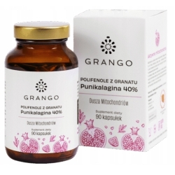 Grango Polifenole z granatu Punikalagina 40% 90kapsułek cena 146,00zł